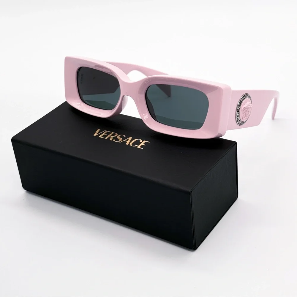 NEW VERSACE VE4474U 5485/87 SQUARE PINK GRAY WOMEN SUNGLASSES VERSACE MOD 4474-U - Picture 2 of 10